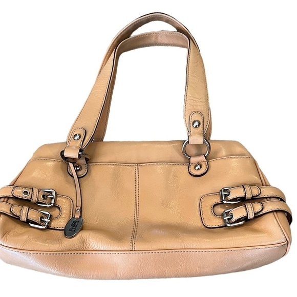 Y2K FRANCO SARTO Hobo Bag Neutral Leather Shoulder/Hand bag Purse Silver Y2K 90s - Picture 1 of 9